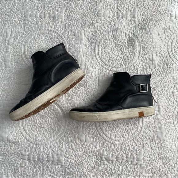 black sneaker booties